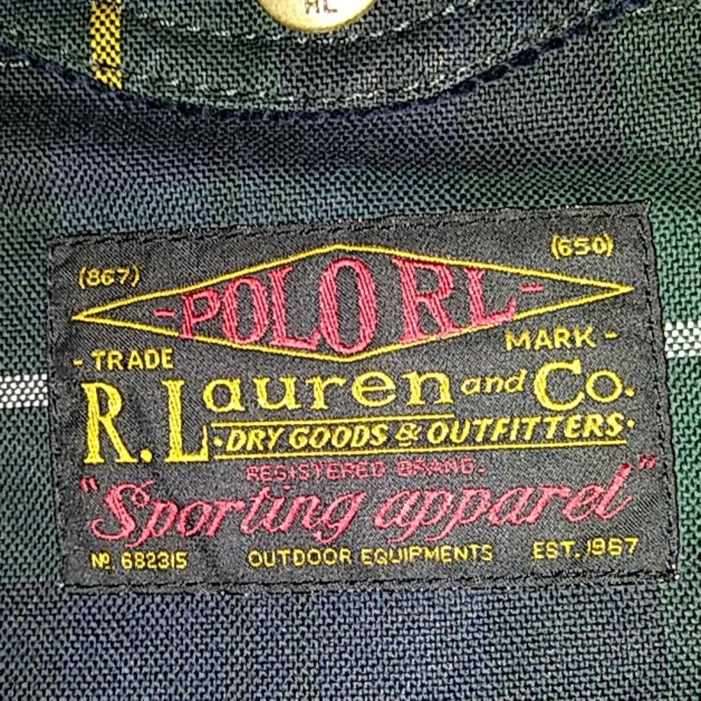 Tartan plaid Polo RL jacket